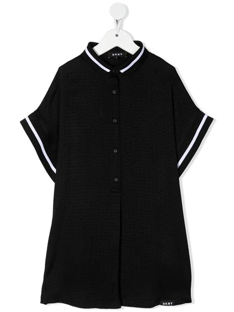 Shop Dkny Kids Button Up Shirt Dress With Express Delivery Farfetch