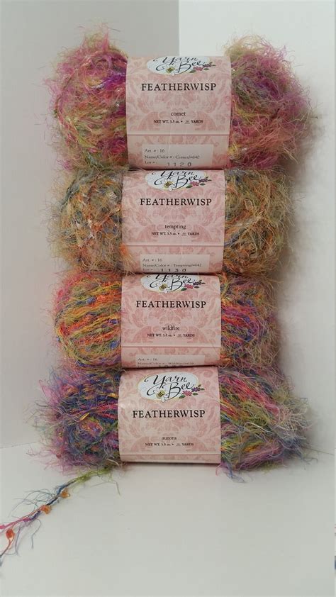 1 Skein 30 Skeins Available From 4 Colors Yarn Bee Featherwisp Yarn 3