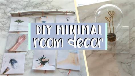 Diy Minimal Room Decor 2017 Simple And Aesthetic Youtube