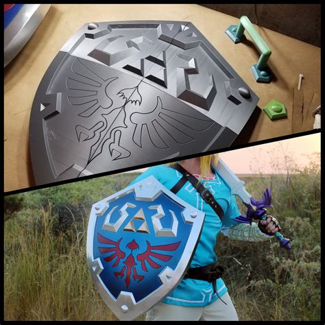 Fully Assembled Zelda Hylian Shield Breath Of The Wild 3d Printed