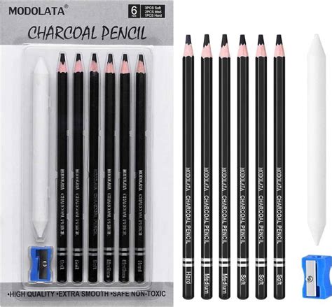 Like It Artist Charcoal Pencils Drawing Set 6
