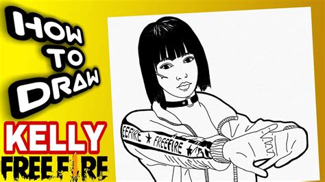 How To Draw Kelly Free Fire Step By Step Easy Free Fire
