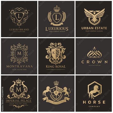 Luxury Hotel Logo Collection Elegant Brand Identity Design For Hotel