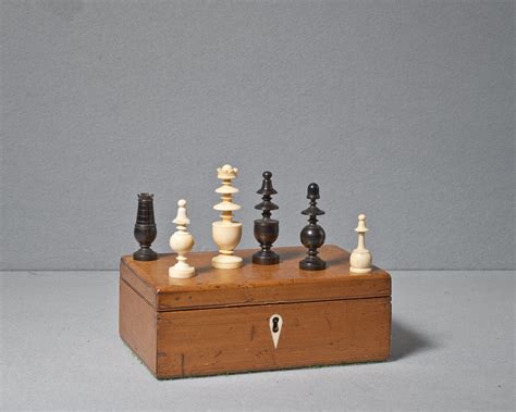 French Ivory Régence Chess Set 19th Century Luke Honey Decorative