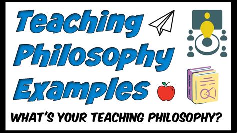 Teaching Philosophy Examples Youtube