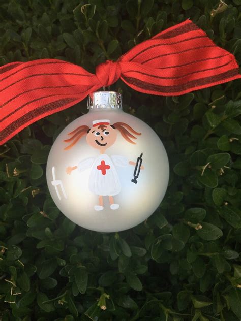 Nurse Ornament Personalized Nurse Appreciation Christmas Etsy