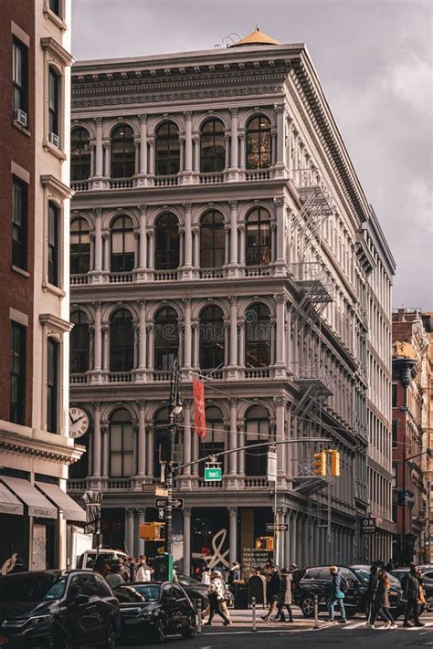 Historic Architecture Along Broome Street In Soho Manhattan New York