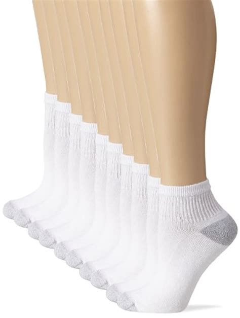 Hanes Womens Comfort Blend Half Cushion Ankle Socks Size 10 12 Pack