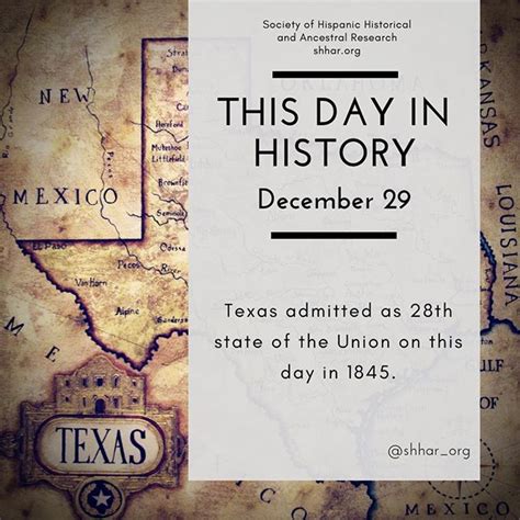 Hispanic Genealogy On Twitter This Day In History December 29 Texas