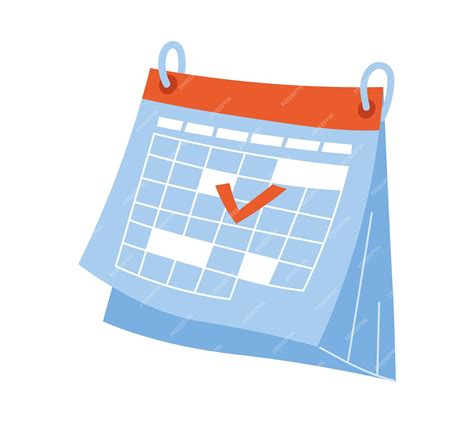 Premium Vector Calendar With Tick