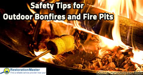 Safety Tips For Outdoor Bonfires And Fire Pits