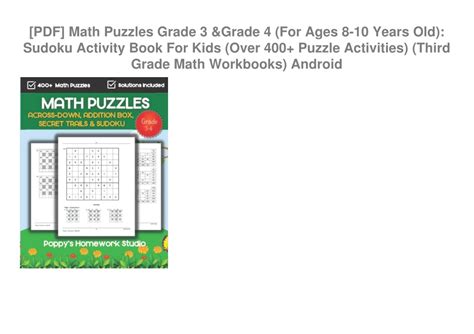 Ppt Pdf Math Puzzles Grade 3 And Grade 4 For Ages 8 10 Years Old