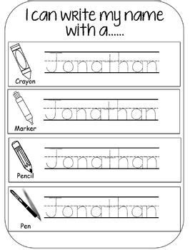 This name writing practice worksheet also uses cursive text alongside the plain text, demonstrating correct handwriting to your children. Name Writing Practice (Editable) | Name writing practice ...