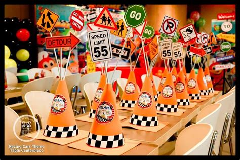 This is a perfect gift for a new driver or. DIY Road Cones for Racing Cars Theme Party | Festa infantil carros, Ideias para festas, Festa ...