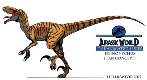 Jurassic World The Animated Series Deinonychus By Hellraptor Jurassic World Animation Series