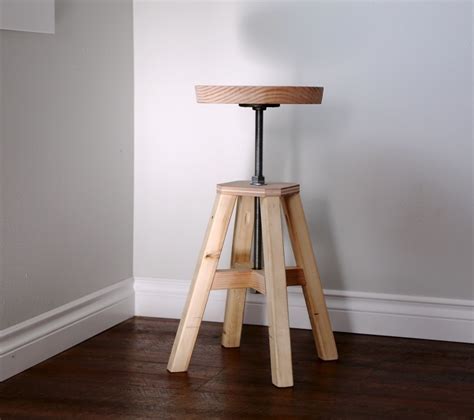Shop with afterpay on eligible items. Ana White | Adjustable Height Wood and Metal Stool - DIY ...