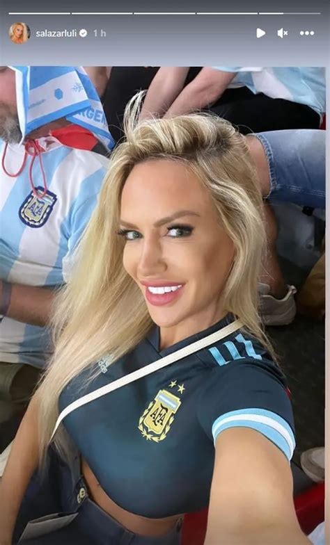 luciana salazar hizo un posteo ultrahot para alentar a la selección argentina tn