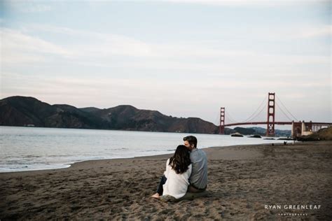 presidio baker beach engagement photos san franciscoryan greenleaf photography beach