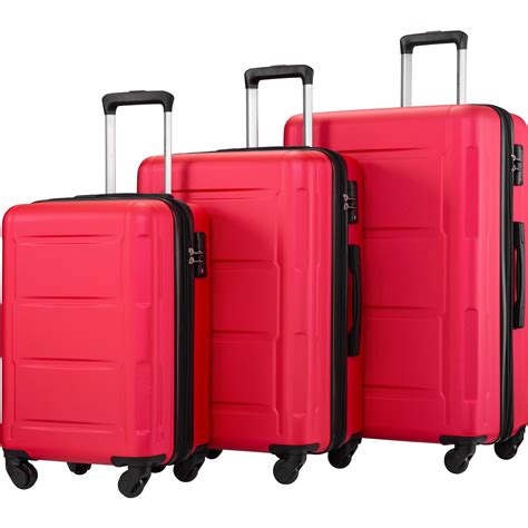Segmart 3 Piece Expandable Luggage Sets Segmart Carry On Hardside