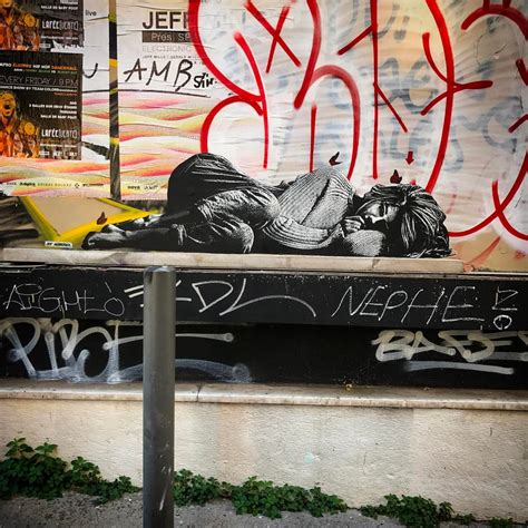 Wall in Rue Sainte, Marseille, France by Jef Aérosol.  Street art