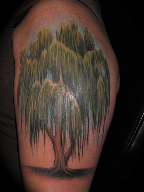 Willow Tree Tattoo Willow Tree By Bobeck Willow Tree Tattoos Tree Sleeve Tattoo Tree