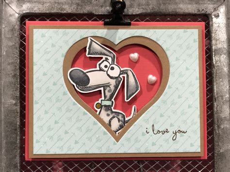 Valentines Day Card Tim Holtz Crazy Dogs Crazy Bird Crazy Dog