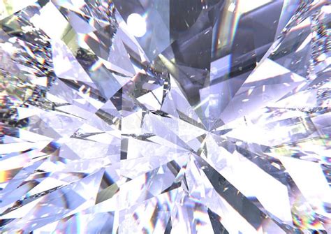 Realistic Diamond Texture Close Up 3d Illustration Stock Illustration