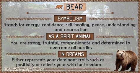To bravely accept or deal with a painful.: What do bears symbolize, as a spirit animal (totem meaning ...