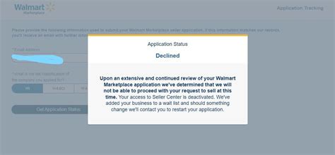 Application Declined On Walmart Rwalmartsellers