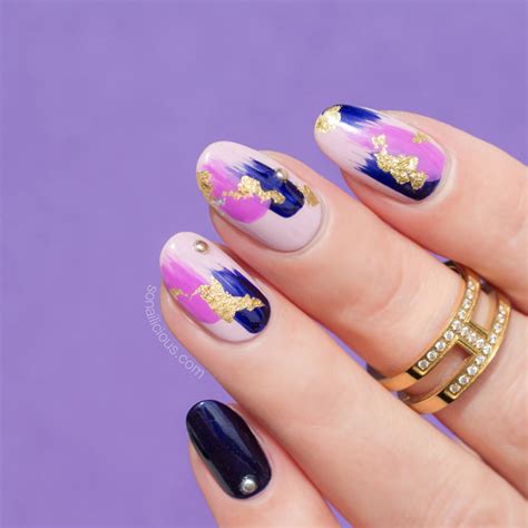 12 Brilliant Foil Nail Designs To Try This Weekend