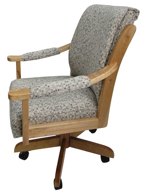 For more information on dining room chair casters please contact us for assistance. Swivel Tilt Wood Dining Caster Chair - Casa Plus Padded Arms