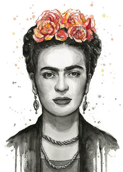 Frida Kahlo Print Frida Kahlo Art Frida Kahlo Painting Etsy Frida