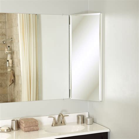 Zenith Frameless Beveled Over The Mirror Corner Medicine Cabinet 1425