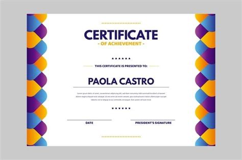 Plantilla De Diploma Free Vector Freepik Freevector Certificado