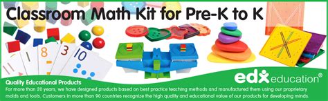 Edxeducation Classroom Math Kit For Grades Pre K And