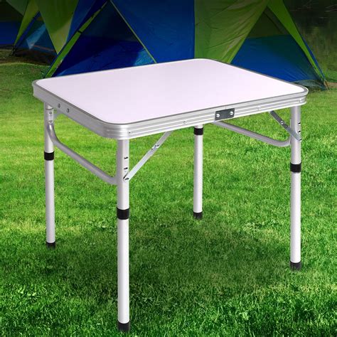 Weisshorn Folding Camping Table 60cm Adjustable Portable Outdoor Picnic