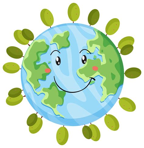A Happy Earth Icon 683240 Vector Art At Vecteezy