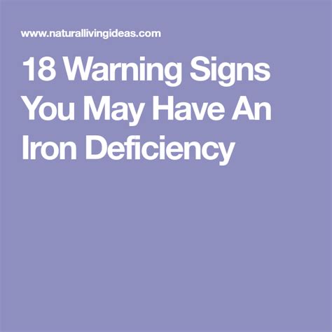 18 Warning Signs You May Have An Iron Deficiency Healthy Digestive