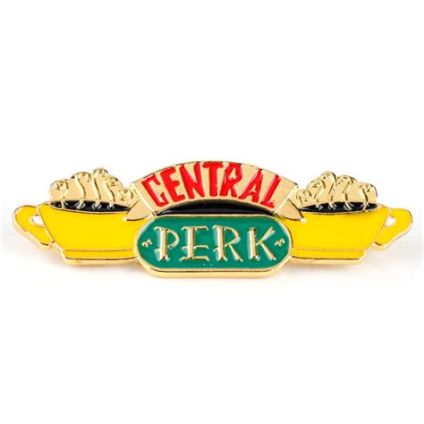 Fashion Tv Show Friend Brooch Central Perk Coffee Time Pendant Enamel Pin Brooches For Women