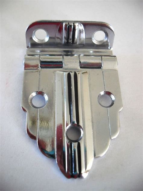 Sliding or retractable, richelieu's solutions put your contents, particularly those in the back shelf, within reach. Vintage NOS Art Deco CHROME Cabinet Door Hinge BLACK Lines ...