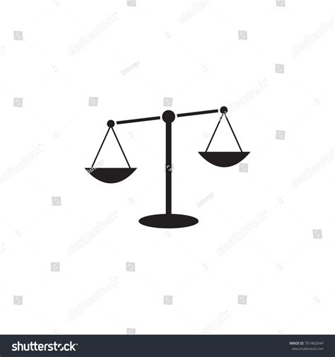 Clip Art Balance Weight Scale Black Stock Vector (Royalty Free