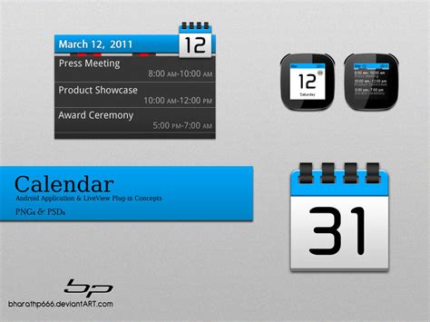 Android Calendar App Concept By Bharathp666 On Deviantart
