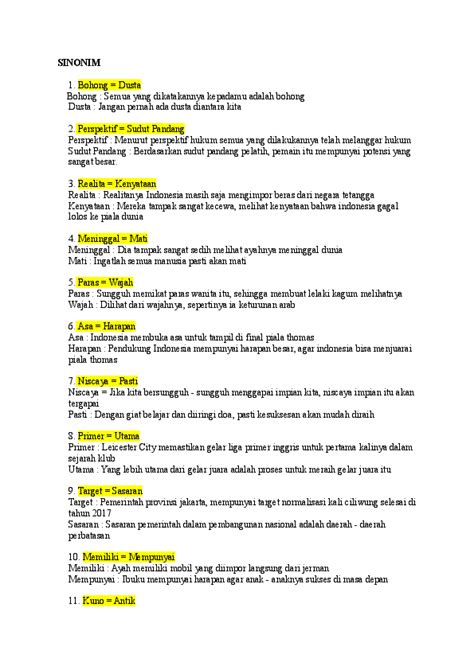 Add to my workbooks (1) add to google classroom add to microsoft teams (DOC) SINONIM DAN ANTONIM | ELI DA - Academia.edu