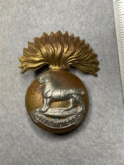 BRITISH ARMY VICTORIAN Edwardian Period Royal Munster Fusiliers Hat Badge PicClick