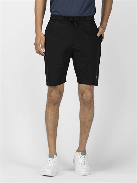 Buy Black Essential Cotton Shorts For Men Online At Best Price Infinia