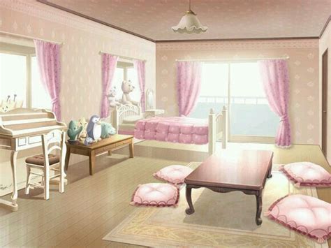Cute Anime Bedroom Background Pink