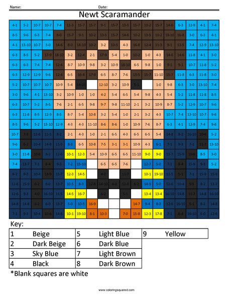 Harry Potter Addition and Subtraction - Coloring Squared