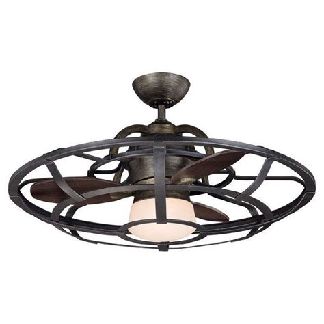A good choice of rustic ceiling fans that come with a lighting option within them can make the mood of the place to be welcoming and warm. Industrial Style Cage Ceiling Fan with Light Rustic ...