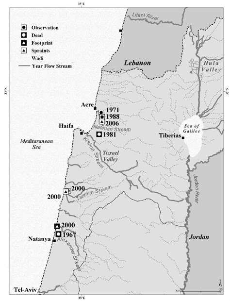 Otter Records From Israel S Coastal Plain From To The Terms
