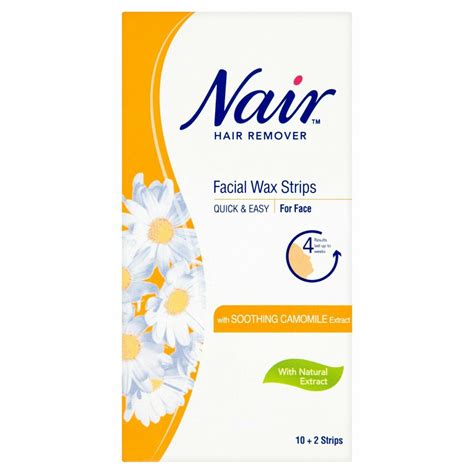 Buy Nair Facial Wax Strips 12 Strips Online Daily Chemist